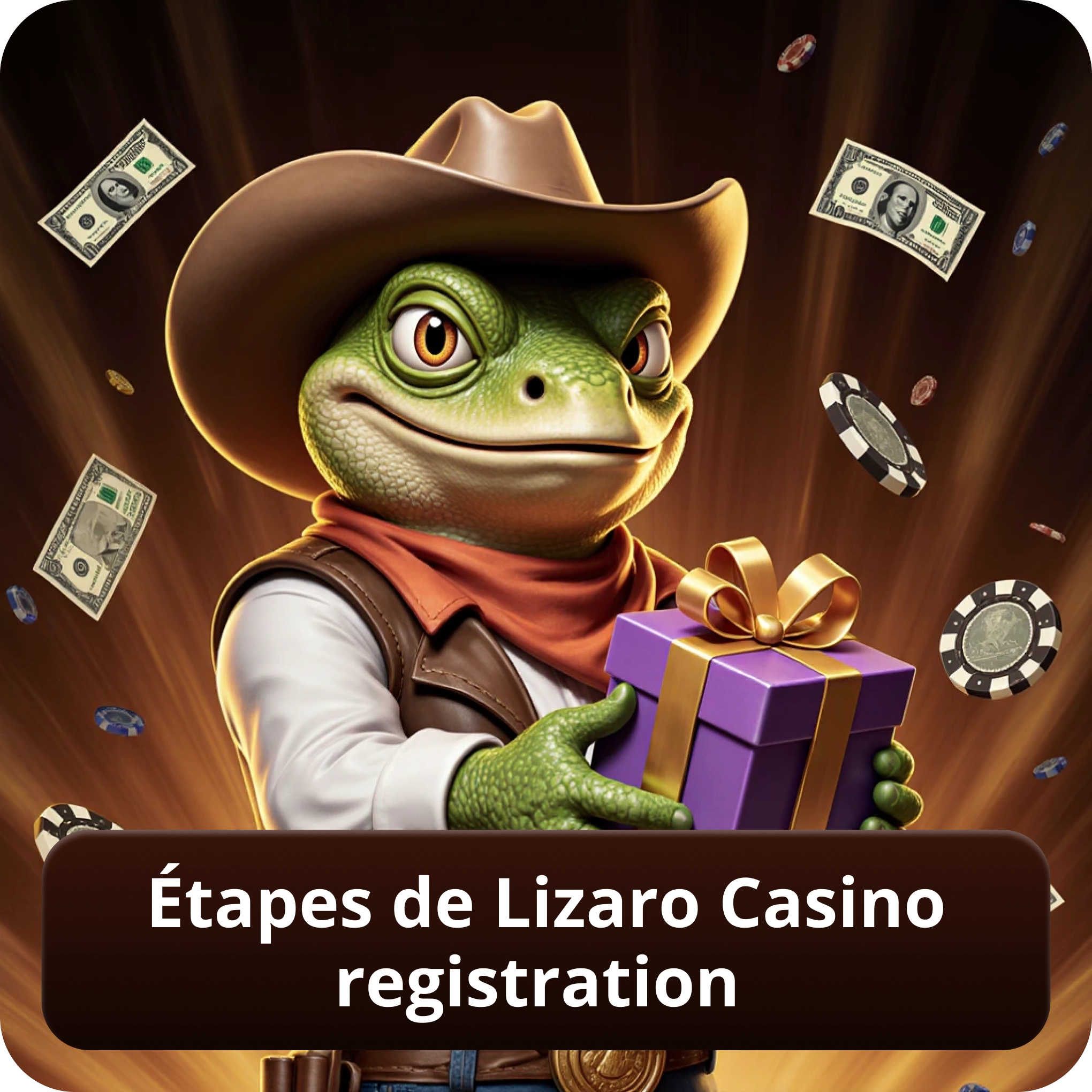 Étapes de Lizaro casino registration