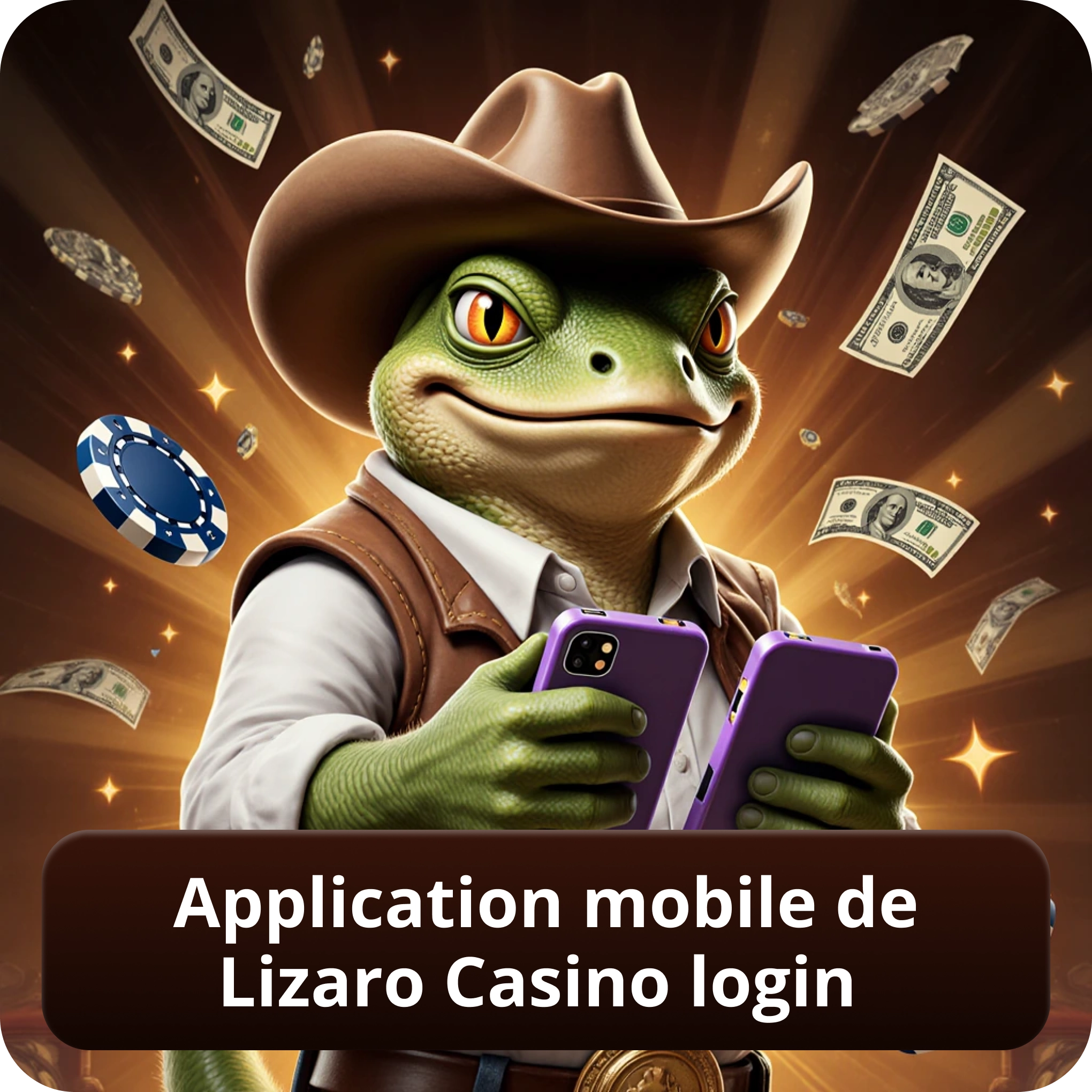 Application mobile de Lizaro Casino login